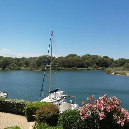 Vue Lagune Et Bateaux A 100M De La Plage Saint-Cyprien  Esterno foto